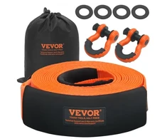 VEVOR Sunkiosios paskirties vilkimo diržo rinkinys 3" x 30 pėdų, 36 000 lbs, su D formos apkabomis