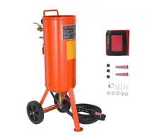Koduva VEVOR sunkus smėliavimo bakas, 37,9 l, 60–110 PSI, su 2 antgaliais ir 2,3 m žarna