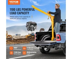 VEVOR Sunkvežimio kranas, sulankstomas kėbulo kranas su 1100 lbs rankine gervėle, 360° sukamas