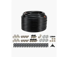 Koduva VEVOR suspausto oro linijos rinkinys, 200 ft x 3/4", HDPE-aliuminio vamzdynų sistema, juodas