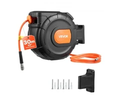VEVOR Susukamas oro žarnos ritė, 30 m, PVC, 300 PSI, modelis NWA-L30