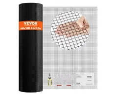 VEVOR Suvirintas vielos tinklas, 1220 x 30480 mm, 19 gauge, galvanizuotas, su viniline danga