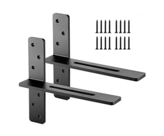 Koduva VEVOR T formos lentynų laikikliai, 2 vnt., 90 kg, 355,6 x 73,5 x 304,8 mm