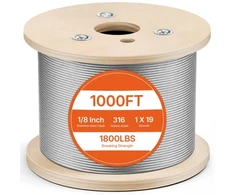 Koduva VEVOR T316 nerūdijančio plieno lynas, 3,2 mm, 300 m