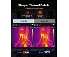 VEVOR Terminė kamera YXI96 Pro, 240 x 180, 2 MP, 25 Hz