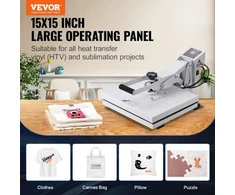 Koduva VEVOR termopresas 15 x 15 col., 38,1 x 38,1 cm, sublimacijai, T marškinėliams