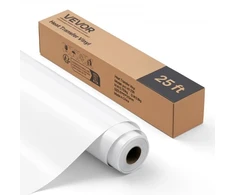 Koduva VEVOR termotransferinė vinilinė plėvelė, blizgi balta, 304,8 x 7260 mm