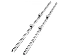 Koduva VEVOR tiesinio kreipiamojo bėgio rinkinys SBR16, 1500 mm, 2 vnt. bėgiai ir 4 vnt. SBR16UU slankikliai