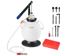 VEVOR Transmisijos alyvos siurblys, 7,5 l, rankinis ATF papildymo rinkinys su 8 adapteriais ir 120 cm žarna