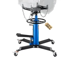 VEVOR Transmisijos domkratas, 0,5 t / 1100 lb, hidraulinis teleskopinis, 2 pakopų, mėlynas