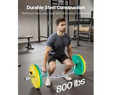 Koduva VEVOR trapo baras Hex Bar, 50 mm, 360 kg, sidabrinis