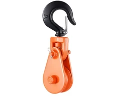 Koduva VEVOR traukimo blokas su pasukamu kabliu, 3" skriemulys, 3/8" lynui