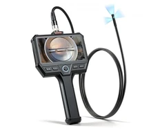 Koduva VEVOR trigubo objektyvo endoskopas su šviesa, 5" HD IPS ekranas, 8+2 LED, 8X priartinimas, 5000 mAh, IP67, 1,5 m
