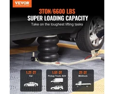 VEVOR Trigubos pūslės pneumatinis automobilio kėliklis, 3 t/6600 lb