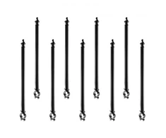 Koduva VEVOR tvoros stulpo prailginimas, 9 vnt., 695 mm, cinkuotas, 32–38 mm