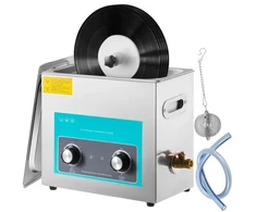 VEVOR Ultragarsinis vinilo plokštelių valiklis, 6 l, 40 kHz, nerūdijantis plienas