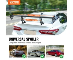 VEVOR Universalus galinis spoileris GT stiliaus reguliuojamas bagažinės sparnas 110 cm