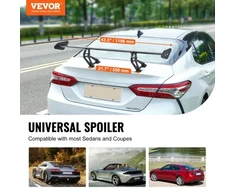 VEVOR Universalus galinis spoileris GT stiliaus reguliuojamas bagažinės sparnas, 110 cm