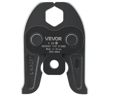 Koduva VEVOR V28 presavimo žandikaulis 28 mm, skirtas V tipo nerūdijančio plieno vamzdžiams, suderinamas su 32NK presavimo įrankiais