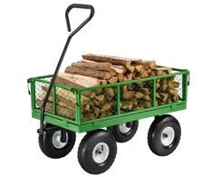 Koduva VEVOR V680 sodo vežimėlis ant ratų, plieno, geltonas / juodas, 308,44 kg