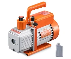 Koduva VEVOR vakuuminis siurblys, 141 L/min (5 CFM), vienos pakopos rotacinis mentinis