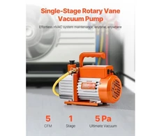 Koduva VEVOR vakuuminis siurblys, 141 L/min (5 CFM), vienos pakopos rotacinis mentinis