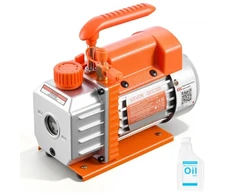 Koduva VEVOR vakuuminis siurblys, 3,5 CFM (99 L/min), vienos pakopos HVAC rotacinis mentinis, R134a/R22/R410a, 1/4 AG