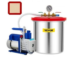 Koduva VEVOR vakuumo kamera su siurbliu, 5 gal / 18,9 l, 5 CFM, 1/3 AG, vienpakopė