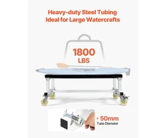 Koduva VEVOR vandens transporto dolly, 1800 lb keliamoji galia, PWC stovas su fiksuota atrama ir 4 ratukais su 2 stabdžiais