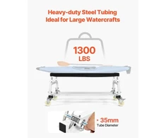 VEVOR Vandens transporto vežimėlis PWC Dolly, keliamoji galia 1300 lbs, reguliuojamos atramos, 4 ratukai, 2 stabdžiai