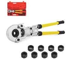 Koduva VEVOR varinių vamzdžių užspaudimo replės, V 12–28 mm, TH 16–32 mm, 360° galvutė