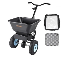 Koduva VEVOR vejos barstytuvas, 100 lbs talpa, stumiama paskleidimo mašina, 0–9,8 ft barstymo plotis, 13 in pneumatinės padangos