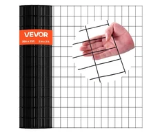VEVOR Vielos tinklas 91 cm x 7,62 m, 2 x 3 in akučių, 16 gauge, cinkuotas, PVC dengtas