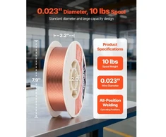 Koduva VEVOR vientisa MIG suvirinimo viela ER70S-6 0,6 mm 4,5kg