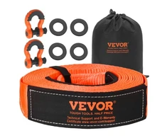VEVOR Vilkimo diržo atkūrimo rinkinys 76,2 mm x 9,1 m (MBS-16329 kg), medžio saver, su D žiedų apkabomis