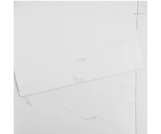 Koduva VEVOR vinilinės grindų plytelės, 305 x 305 mm, baltas marmuro raštas, 50 vnt.