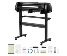 Koduva VEVOR vinilo pjaustymo aparatas, 870 mm padavimo plotis, dvigubi peiliai, LED ekranas, Signmaster