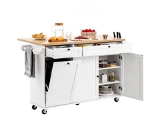 Koduva VEVOR virtuvės sala su ratukais, 153 cm, MDF plokštė, YS252253ss