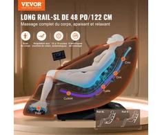 Sofa VEVOR Viso kūno masažo kėdė, SL bėgelio nulinės gravitacijos masažinė poilsio kėdė, 3D shiatsu