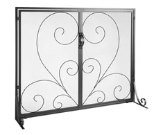 VEVOR Židinio apsauga su 2 panelėmis, 990 x 802 mm, juoda, vintage