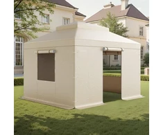 Koduva VEVOR žiemos pavėsinės uždangalas 3,05 x 3,65 m hardtop pavėsinėms, su šoninėmis sienelėmis ir langais