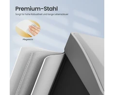 Koduva Virtuvinė šiukšliadėžė su pedalu, 3 x 8 l, 3 skyriai, su dangčiu ir vidiniais kibirėliais, balta-pilka