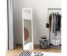 Koduva Viso ūgio veidrodis 831-389WT, baltas, MDF rėmas, 37 x 37 x 154 cm