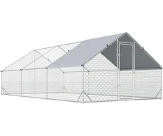 Koduva Vištidė / laisvo laikymo aptvaras, sidabrinė, pilka, 300 x 600 x 200 cm
