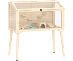 Koduva Žiurkėno narvas, 110 x 52 x 101 cm, natūralaus medžio spalvos, mediena, plastikas
