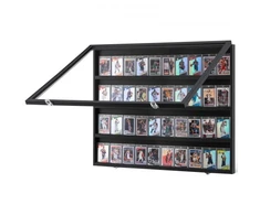 Nuotraukų rėmelis Koduva VEVOR 36 graded sports card display case, 77.5 x 61.7 x 5.3 cm, matinės juodos spalvos