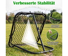 Promotion Futbolo atmušimo tinklas, juodas, metalas ir poliesteris, 85 x 80 x 79 cm