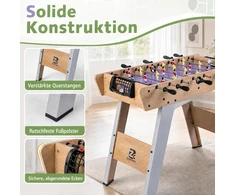 Promotion Stalo futbolo stalas su nuimamomis kojomis, medienos atspalvio, 88,5 x 69 x 71 cm