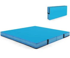 Promotion Sulankstomas gimnastikos ir jogos kilimėlis, 4 ft x 4 ft x 4 in, mėlynas