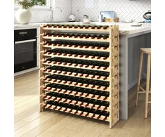 Promotion Vyno butelių lentyna, 6 aukštų, 72 buteliams, pušies mediena, 120 x 29 x 79 cm
